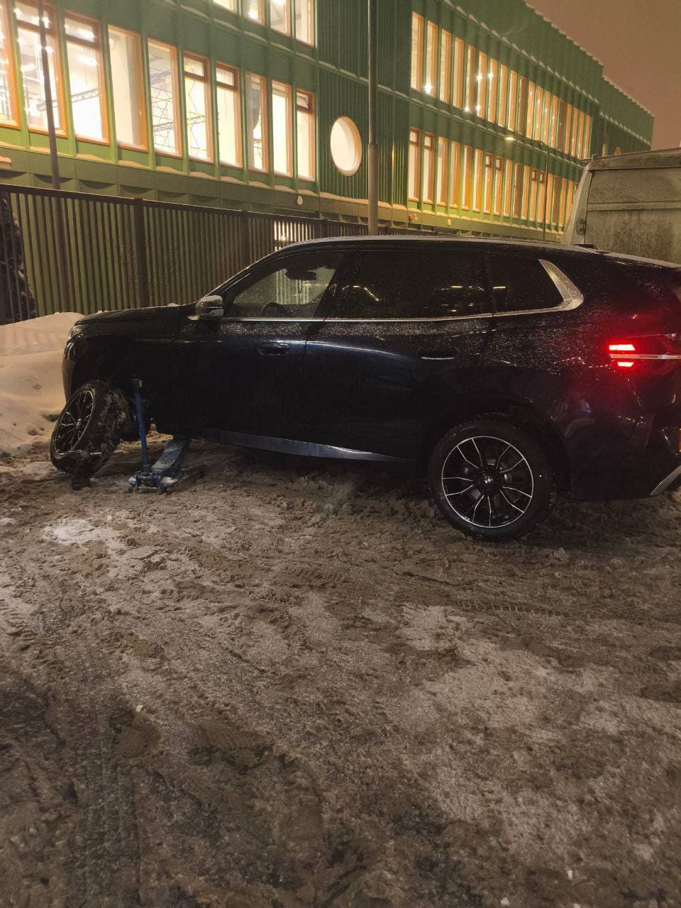 Выезд в снегопад